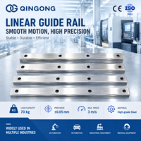 Rails de guidage circulaires linéaires en acier moulé/acier inoxydable renforcés par Qingong, avec roulement de précision de 0,5 mm, vitesse réglable de 1 à 80