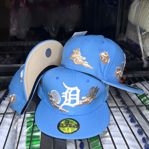 Casquettes de baseball ajustées unisexe en gros avec broderie 3D, design classique flèche de Cupidon à six panneaux, toutes saisons, taille 56-58CM, 100% coton - Product Image 4
