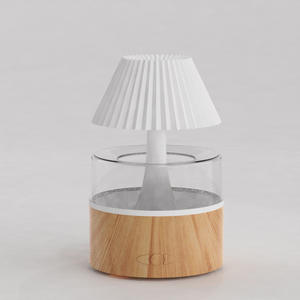 Diffuseur d'arômes JCSY Cloud Rain 0,5L, grain de bois blanc, humidificateur silencieux avec lumière LED, pour la maison et le bureau - Product Image 1