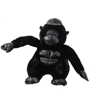 Peluche de gorille noir réaliste de haute qualité, multi-tailles, pour la décoration de la maison, cadeau d'<span class=keywords><strong>anniversaire</strong></span> ou de fêtes pour garçons - Product Image 1