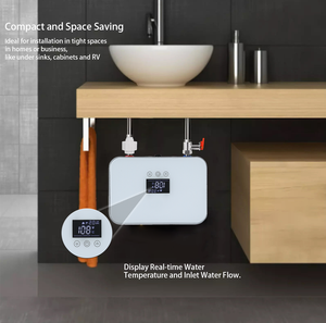 220V 5.5KW Hộ Gia Đình Có Thể Điều Chỉnh Nhiệt Cân Bằng Nhanh Chóng Sưởi Ấm Ngay Lập Tức Điện <span class=keywords><strong>Tankless</strong></span> Máy Nước Nóng Nước Geyser Nhà Sử Dụng - Product Image 3