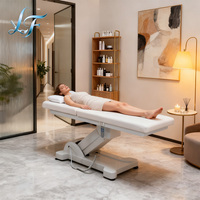 Lit de massage électrique réglable, lit de soin du visage réglable en hauteur, lit de soin pour salon de beauté et spa, pour la physiothérapie