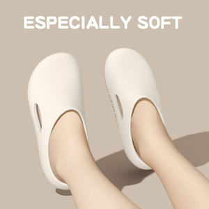 डिजाइनर ब्रांड के लोगो कैजुअल एवा स्लाइड स्लिपर बंद पैर के पैर के अंगूठे के जूते-विरोधी कस्टम लोगो फ्लैट गार्डन सैंडल महिला पुरुषों के लिए क्लोन - Product Image 2