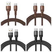 Câble USB Type-C tressé en nylon à charge rapide PD 100W haute vitesse, 1 mètre, pour transfert de données et synchronisation pour téléphones et tablettes