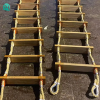 Échelle de pilotage professionnelle en bois Boyuan pour bateaux et navires marins, 6M, 9M, 10M, 12M, 15M, avec corde d'accès