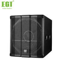 Système audio EGT GF-18B, caisson de basses passif de 18 pouces, enceinte PA professionnelle, caisson de basses 600W/2400W, finition robuste en contreplaqué de bouleau, sonorisation de scène DJ en direct