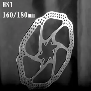 Bike Disc Brake Rotor HSI 160ミリメートル180ミリメートルStainless Steel MTB With 6 Bolts Bicycle BrakeディスクブレーキBicycle部品