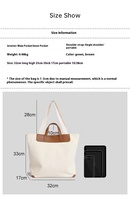 Sac fourre-tout en toile réutilisable grande capacité avec logo personnalisé 2027 Xien, pour femme, idéal pour le travail et les trajets quotidiens, nouvelle collection tendance