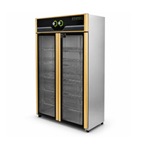 Gabinete de Desinfección de Doble Puerta, Gabinete de Desinfección de Vajilla con Ozono e Infrarrojos a 80°C para Platos, Tazones y Cristalería de Hotel