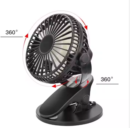 2025 Upgrade Brushless Ventilador Source Factory Car Fan Mute Table Charger Clip Can Be Vertical USB Fan