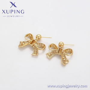 X000018992 gioielli <span class=keywords><strong>Xuping</strong></span> 14K oro placcato colore orecchino moda perline Zirconia archetto orecchini donna <span class=keywords><strong>Xuping</strong></span> - Product Image 3