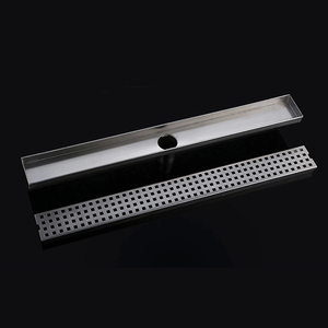 304 thép không gỉ tuyến tính phòng tắm cống sàn lớn 4 inch hình chữ nhật dài với bề mặt được đánh bóng - Product Image 5