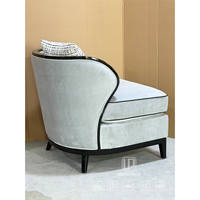 Nouveaux produits : Fauteuil d'appoint moderne en tissu rembourré pour salon, hôtel, appartement, avec coussin intégré