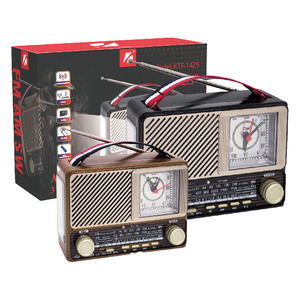 Altavoz de antorcha portátil AM FM SW para el hogar, receptor de prevención de desperfectos, reloj recargable, <span class=keywords><strong>Radio</strong></span> de Juego de 4 bandas, superventas - Product Image 1