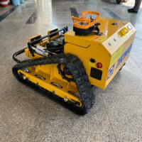 Mesin Pemotong Rumput XCMG G55 550mm dengan Remote Control, 9.5HP 224cc Mesin Longxin, Bahan Bakar Hibrida Listrik, Robot Pemotong Rumput untuk Lereng