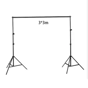पोर्ट्रेट और वीडियो शूटिंग के लिए थोक 3*3M फोटोग्राफी बैकग्राउंड स्टैंड कैनवास फोटो स्टूडियो बैकड्रॉप सिस्टम