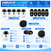Kit de suivi GPS personnalisé 5 pièces 4G étanche pour oiseaux avec étui de charge, logo OEM, solution de suivi en temps réel, fabricant