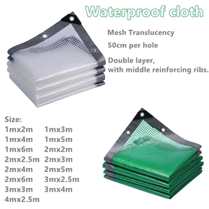 Étanche à la pluie balcon jardin bâche serre plante succulente garder au chaud extérieur coupe-vent Transparent tissu imperméable - Product Image 1