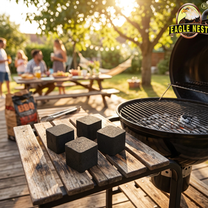 Charbon de coco naturel EAGLE NEST 100% sans fumée, faible teneur en cendres, en cubes, longue durée de combustion pour chicha ou barbecue - Product Image 1
