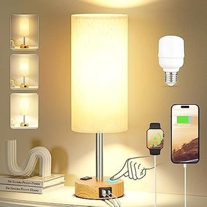 Lampe de table LED tactile moderne de style nordique, étanche IP44, lumière blanc chaud, autonomie 8-10 heures, sans fil, rechargeable pour hôtel - Product Image 1