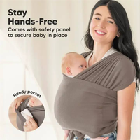 Douceur respirante légère parfaite pour les nouveau-nés mains libres coton porte-bébé écharpe
