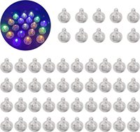 Weihnachtsbaum-Lichter, Kleine Runde Kugel-Lichter mit Schalter, LED-Ballon-Blitzlichter, Leuchtende Lampen, Laternen für Hochzeiten und Partys