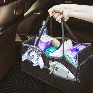 8-Pocket Baby <b>Diaper</b> <b>Caddy</b> Organizer Car & Travel Foldable Baby Felt <b>Diaper</b> Organizer with Wipes <b>Diaper</b> Compartments - Product Image 6