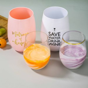 10oz 16oz incassable sans tige Tritan verres à vin tasses personnalisées Pc verrerie <span class=keywords><strong>verre</strong></span> à vin en <span class=keywords><strong>plastique</strong></span> Durable pour lave-vaisselle - Product Image 6