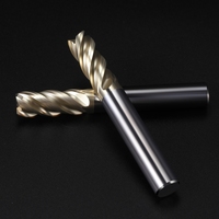 Máquinas herramientas CNC profesionales HANDERK, fresa de extremo de recubrimiento ZrN, fresa de extremo ampliamente utilizada para acero inoxidable