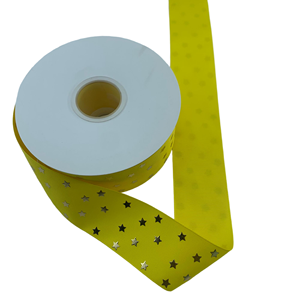 Cintas de Grosgrain de Poliéster Personalizadas con Varias Opciones de Color y Estrellas Holográficas para Decoraciones de Fiestas y Horquillas para el Cabello - Product Image 5