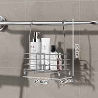 Duurzame, aan de wand te bevestigen, slagvrije, opvouwbare, rechthoekige, multifunctionele, draagbare, draaibare opbergplank van 304 roestvrij staal, enkelvoudig.