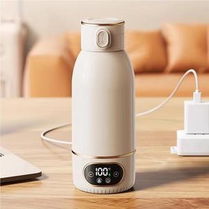 Offres Spéciales chauffe-biberon portable 500ml eau chaude café thé avec protection contre l'ébullition à sec bouilloire de voyage portable en acier inoxydable 316 - Product Image 1