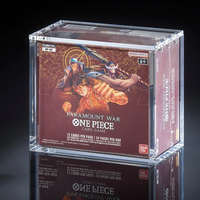 Étui de présentation en acrylique personnalisé en usine, résistant aux UV, portable, antirouille, TCG OP 01, pour une boîte de boosters One Piece, un deck de départ