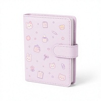 Organiseur de budget A6 personnalisé en cuir PU à 6 anneaux, avec enveloppes pour espèces, emplacements pour cartes, boucle pour stylo, fermeture à pression, rechargeable, OEM ODM, usine B2B