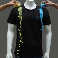 Respirant confortable hydrophobe imperméable et anti-taches Nano Tech T-shirts T-shirt pour hommes