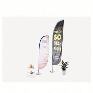 ธงชายหาดรูปหยดน้ำ ผ้าคุณภาพสูง ทนทาน เหมาะสำหรับโฆษณาธุรกิจกลางแจ้ง ป้ายส่งเสริมการขาย ธงไฟเบอร์กลาส - Product Image 5