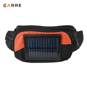 custom solar power charger panel waist pack bag