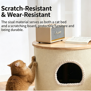 Solid wood tea <b>table</b> cat nest sisal blanket <b>table</b> <b>stool</b> cat nest pet sharing cat side several <b>bedside</b> <b>tables</b> - Product Image 3