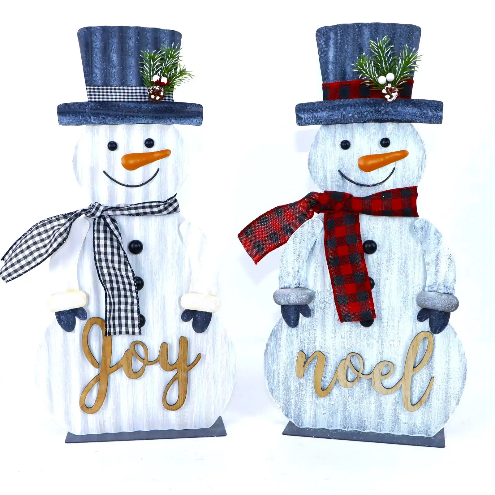 Hot Sale Metal Christmas Decorations Snowman Table Decoration Merry Xmas Table Decoration Merry Christmas Party Decor For Home