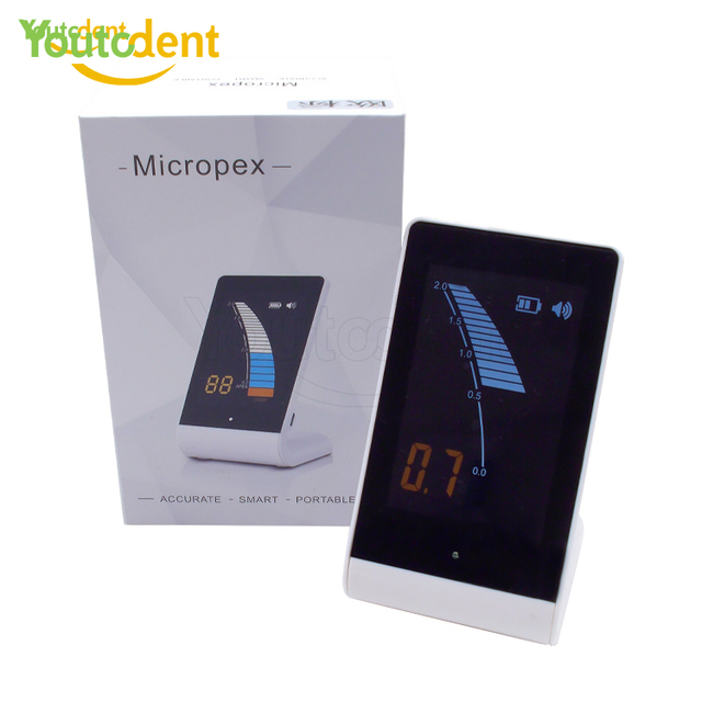 Portable 3.7 Inch Mini Apex Locator Electric Power Source Dental Micropex Instruments for Endo Root Canal Measurement Dentistry