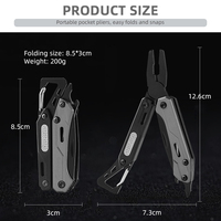 Vente en gros de pinces multifonctions légères 9 en 1, couteau multifonction de camping, outils de camping, couteau de poche