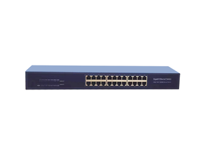 Commutateur réseau Gigabit 24 ports à vente chaude en usine avec QoS VLAN, boîtier en fer, 24 ports RJ45, pour centre de données, commutateur Ethernet - Product Image 1