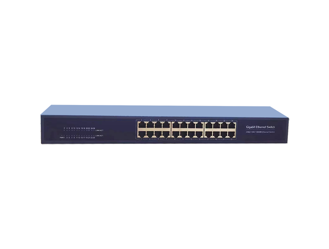 Factory Hot Selling 24 Port Gigabit Network Switch with QoS Vlan Iron Shell 24 RJ45 Data Center Switch Ethernet Network Switch
