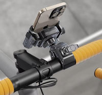 Hochwertige Elektrofahrrad-Handyhalterung - PC-Material Lenkerbefestigung, Universell für Motorräder & Fahrräder, Blockiert Nicht die Kamera
