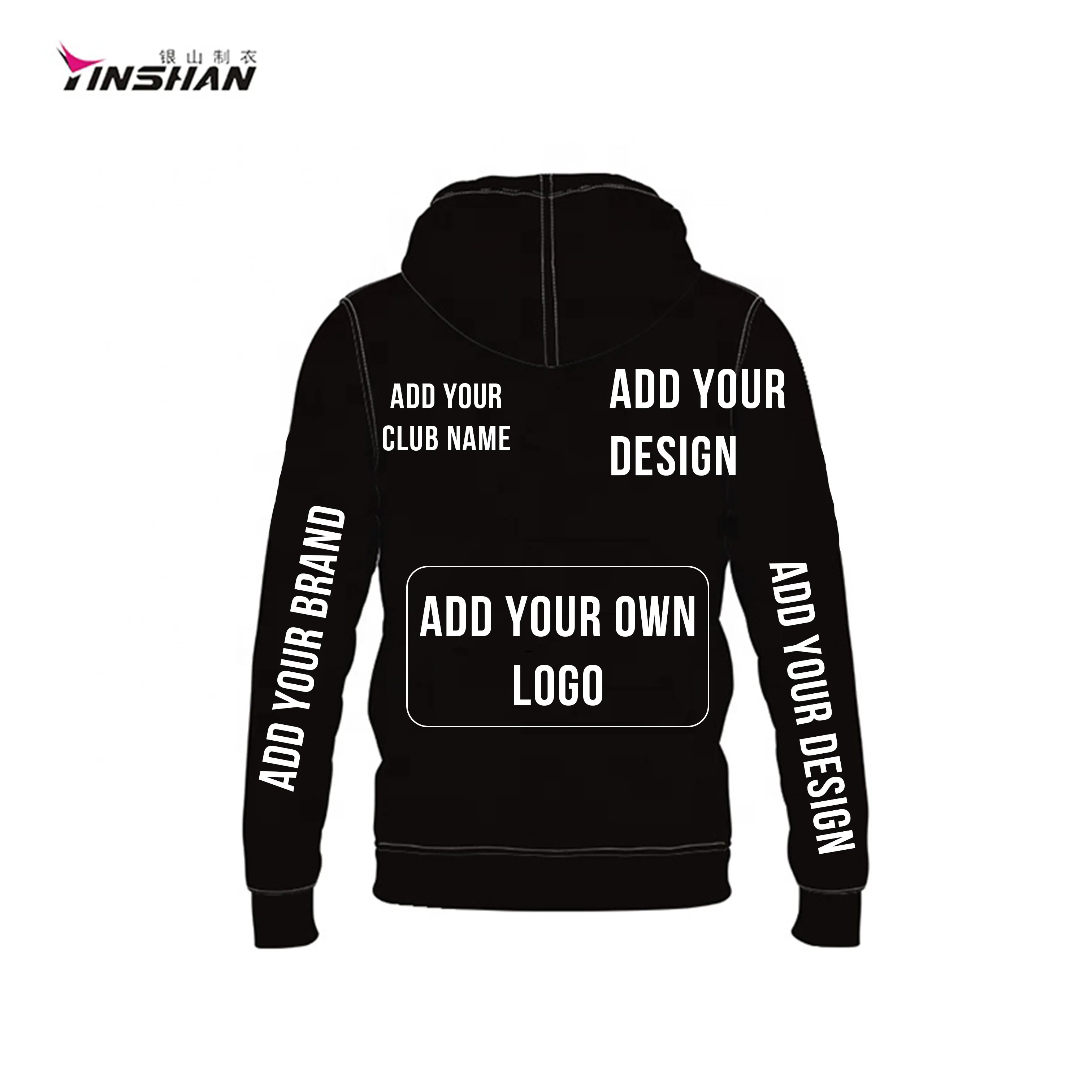 Best Quality Unisex Sports Custom Logo Sportswear Sublimation Print Pit Crew Racing Men's Custom Hoodies