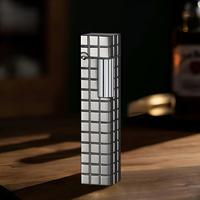 Petit Briquet Portable en Alliage de Zinc au Design Moderne et Simple, Luxe Léger, Écologique, Coupe-Vent, Rechargeable et Sûr