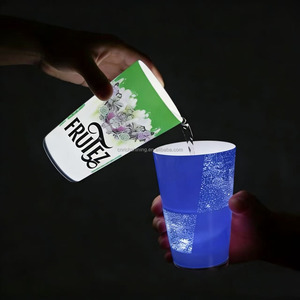 RICHSHINING Vaso LED con Logotipo Personalizado de 12/14/16 oz, Vaso de Cerveza con Iluminación Automática Activada por Agua para Servicio VIP en Bares - Product Image 4