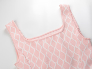 2025 nuovo modello Plaid estivo indossa un Mini <span class=keywords><strong>abito</strong></span> da donna in maglia canotta Sexy dolce con tasche <span class=keywords><strong>rosa</strong></span> - Product Image 3