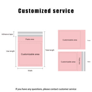 Muestra Gratuita de Bolsa de Polietileno Autoadhesiva, Sobre de Envío Exprés, Logotipo Impreso Personalizado, Embalaje Duradero para Envíos - Product Image 5