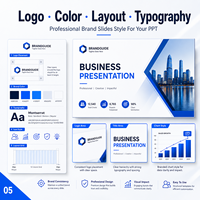 Diapositivas de PPT con Logotipo Personalizado y Estilo Personalizado - Versión Internet en Stock